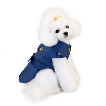 Winter Fashion Coat – Classic British Style Warmth for Small Dogs & Cats