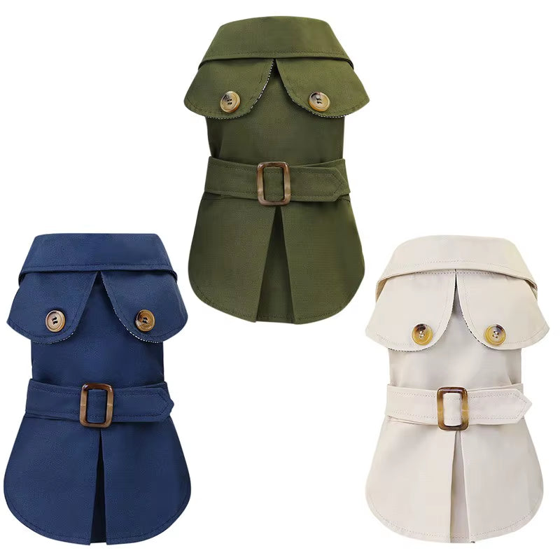 Winter Fashion Coat – Classic British Style Warmth for Small Dogs & Cats
